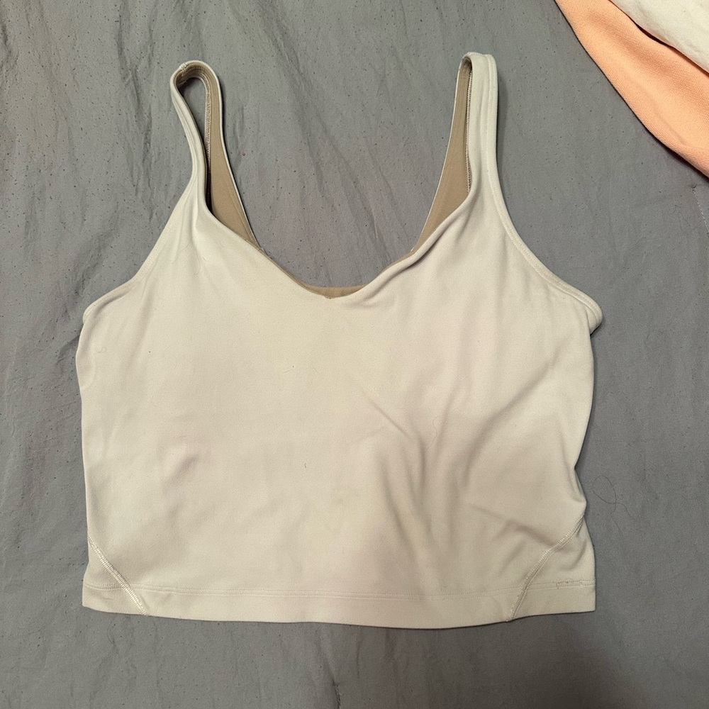 White Lululemon Align Tank
